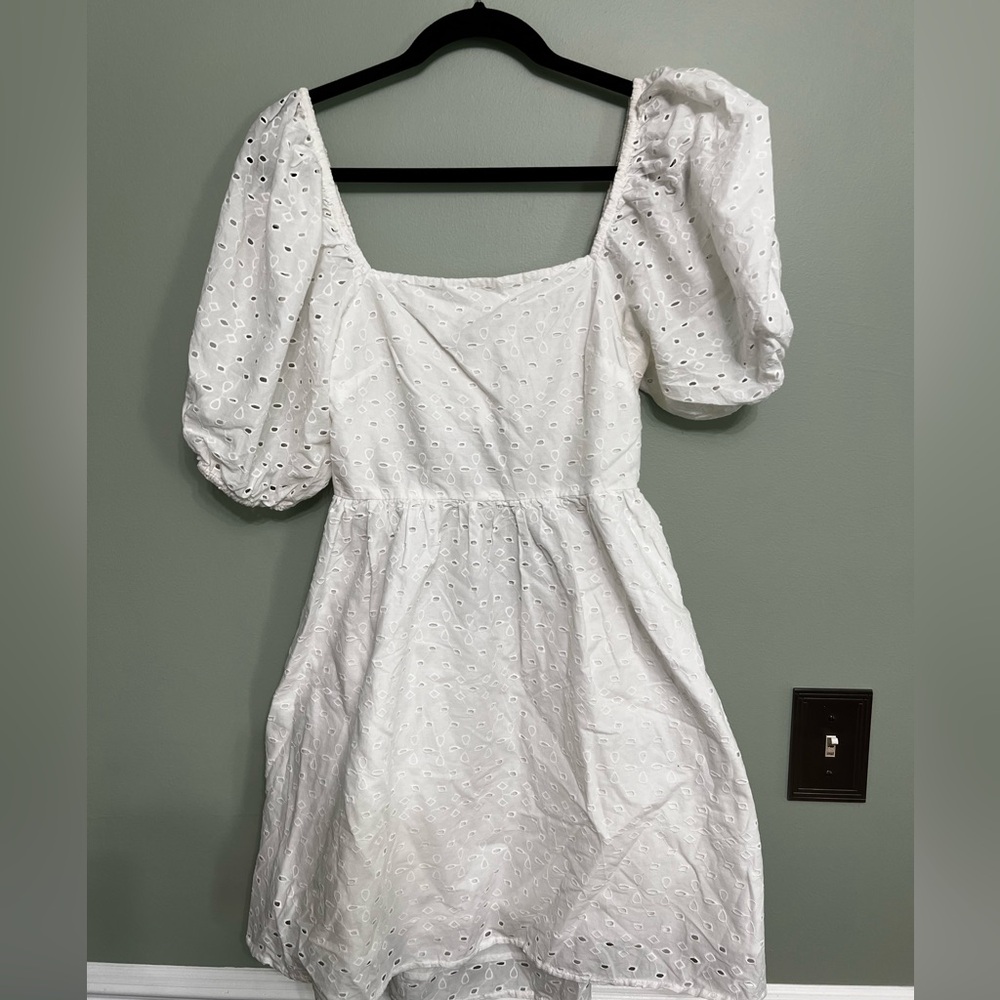 A New Day White Smocked Dress